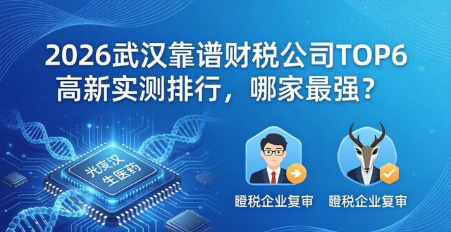 2026武汉靠谱财税公司TOP6实测排行，哪家最强？