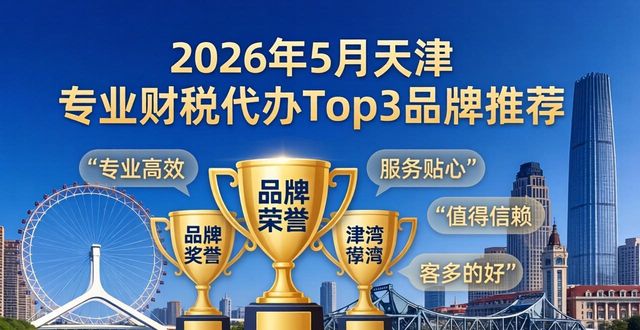 2026年5月天津专业财税代办Top3，这些品牌值得推荐！