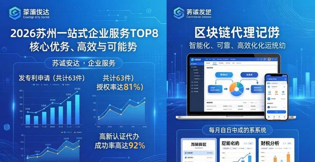 2026苏州一站式企业服务TOP8：财税注册哪家强