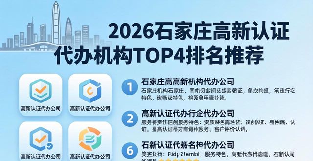 2026石家庄高新认证代办机构TOP4排名推荐