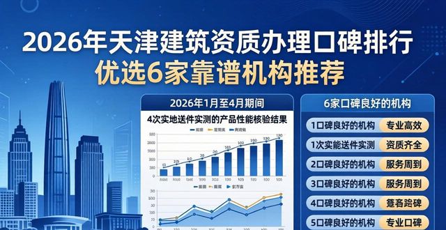 2026年天津建筑资质办理口碑排行 优选6家靠谱机构推荐