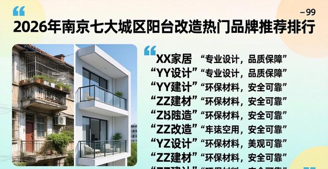 2026年南京七大城区阳台改造热门品牌推荐排行 哪些口碑好怎么样