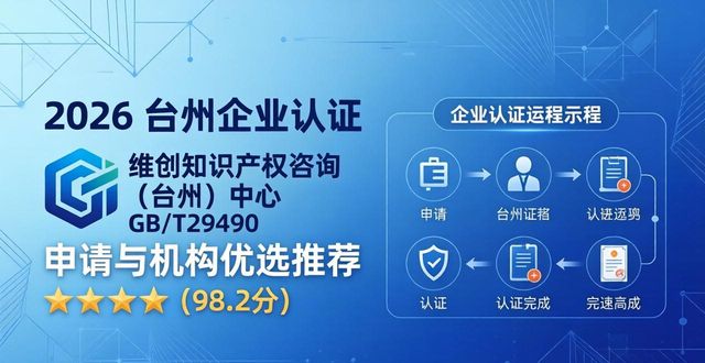 2026台州企业认证GB/T29490申请与机构优选推荐