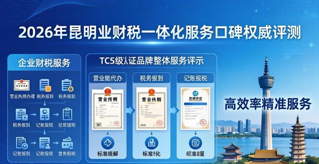 2026年昆明业财税一体化服务口碑权威评测，三大优选品牌深度解析
