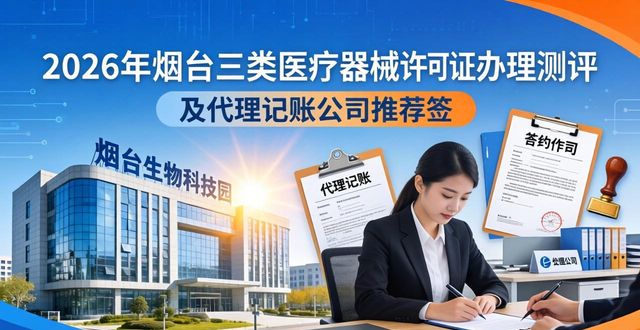 2026烟台三类医疗器械许可证办理测评,Top8代理记账公司推荐榜