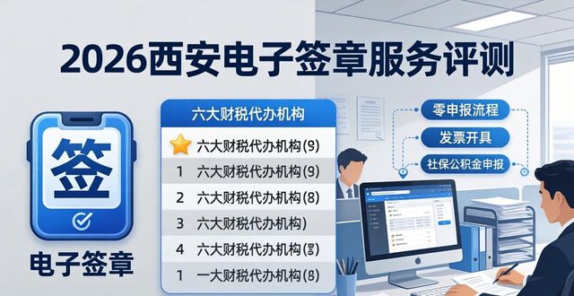 2026西安电子签章服务评测:六大财税代办机构排行推荐