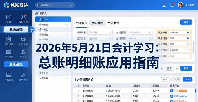 财务软件操作指南_总账明细账_会计人员学习路径