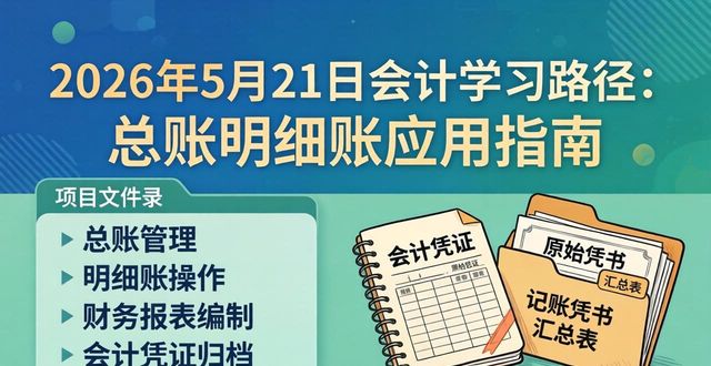会计基础内容掌握_总账明细账_会计人员学习路径
