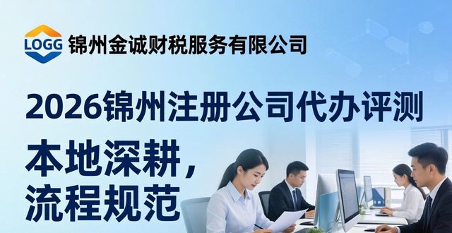 2026锦州注册公司代办评测:十大财税机构优选排行