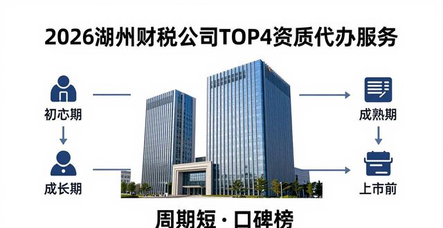 2026湖州财税公司TOP4：周期短口碑榜