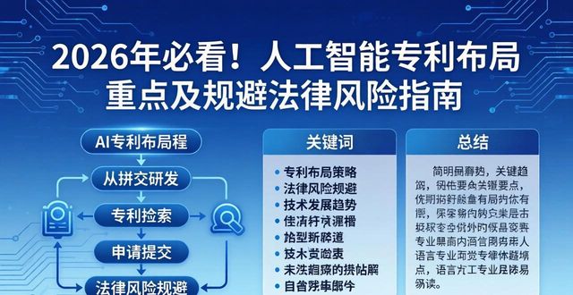 深圳企业人工智能专利布局重点_专利布局_人工智能专利布局申请指引