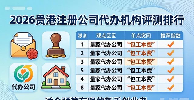 2026贵港注册公司代办机构评测排行：这8家谁更值得选？