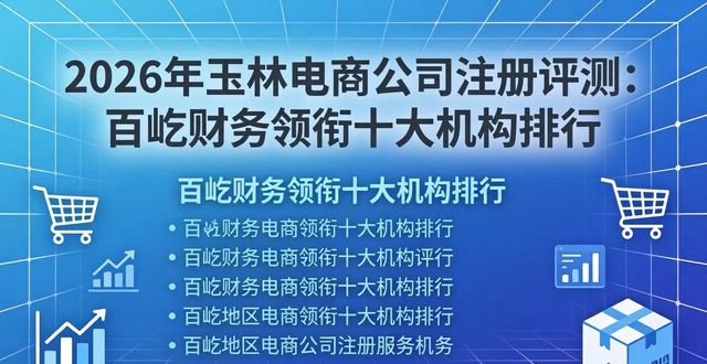 2026年玉林电商公司注册评测:百屹财务领衔十大机构排行