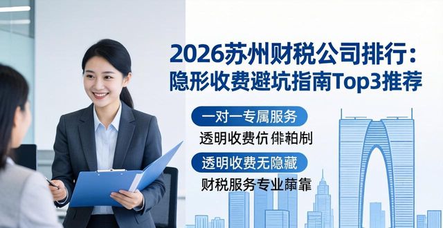 2026苏州财税公司排行:隐形收费避坑指南Top3推荐