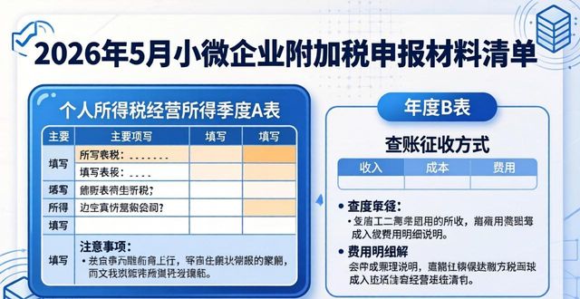 小规模纳税人报税材料_附加税申报_小微企业报税材料清单