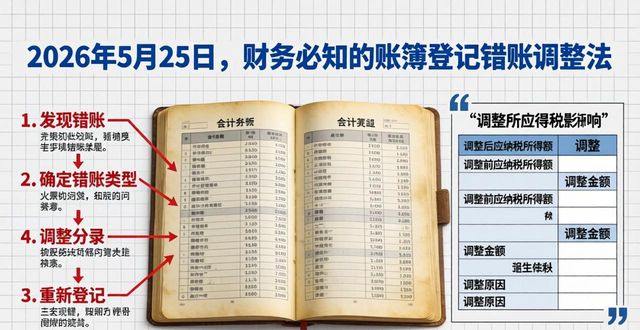 账簿登记_红字更正法调账分录_财务错账更正方法