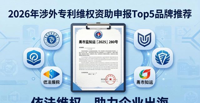 2026年涉外专利维权资助申报Top5品牌推荐