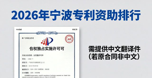 宁波市涉外专利维权资助_专利资助申报_知识产权托管项目补助