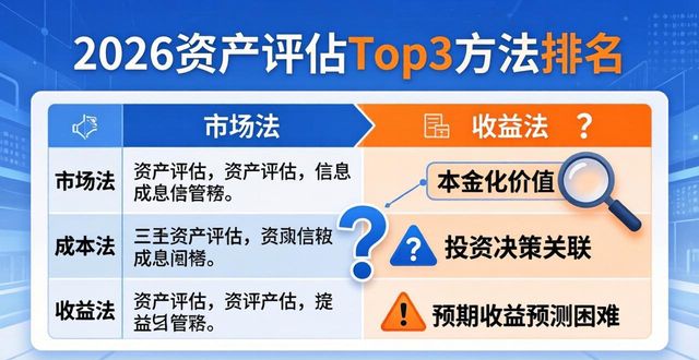 资产评估方法 市场法 成本法 收益法_资产评估