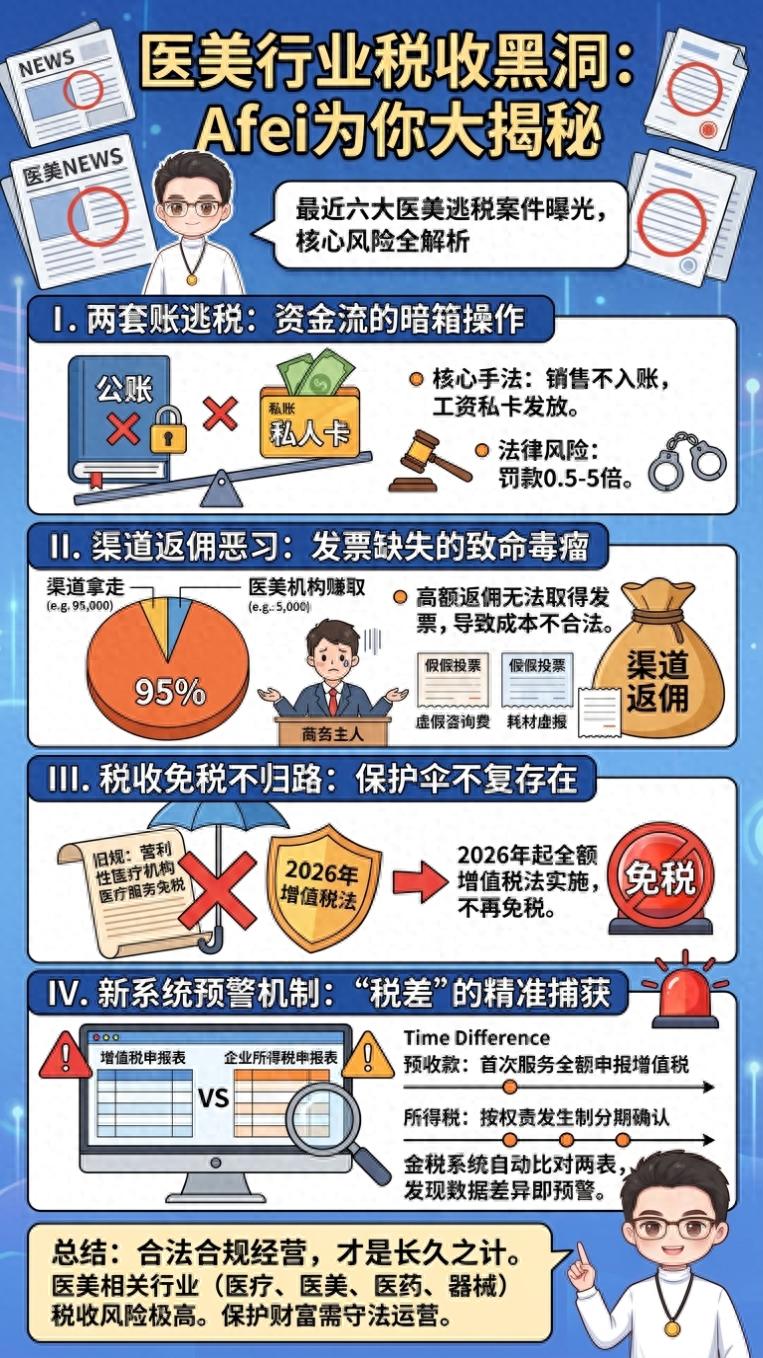 医美机构避税套路_医美行业偷税风险_医疗器械财税