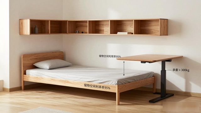 卧室榻榻米床图片_榻榻米卧室_卧室榻榻米床柜一体效果图