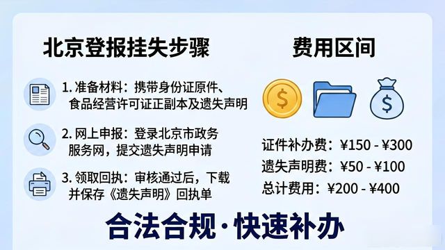食品经营许可证_食品经营许可证遗失登报声明_北京食品经营许可证补办登报要求