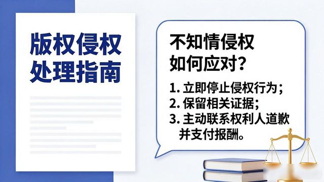 不知情侵犯著作权处理流程_音乐版权_侵权后被起诉应对策略