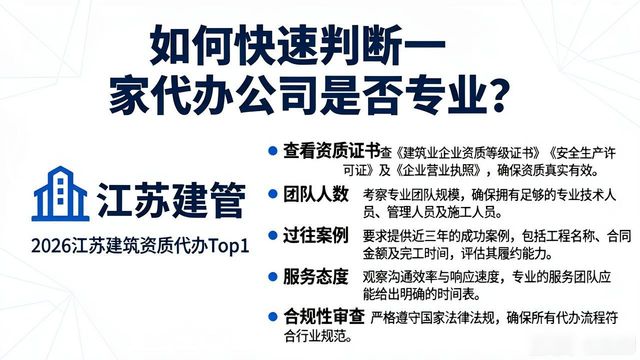 江苏建筑资质代办公司口碑评价_江苏建筑资质代办公司选择标准_建筑资质