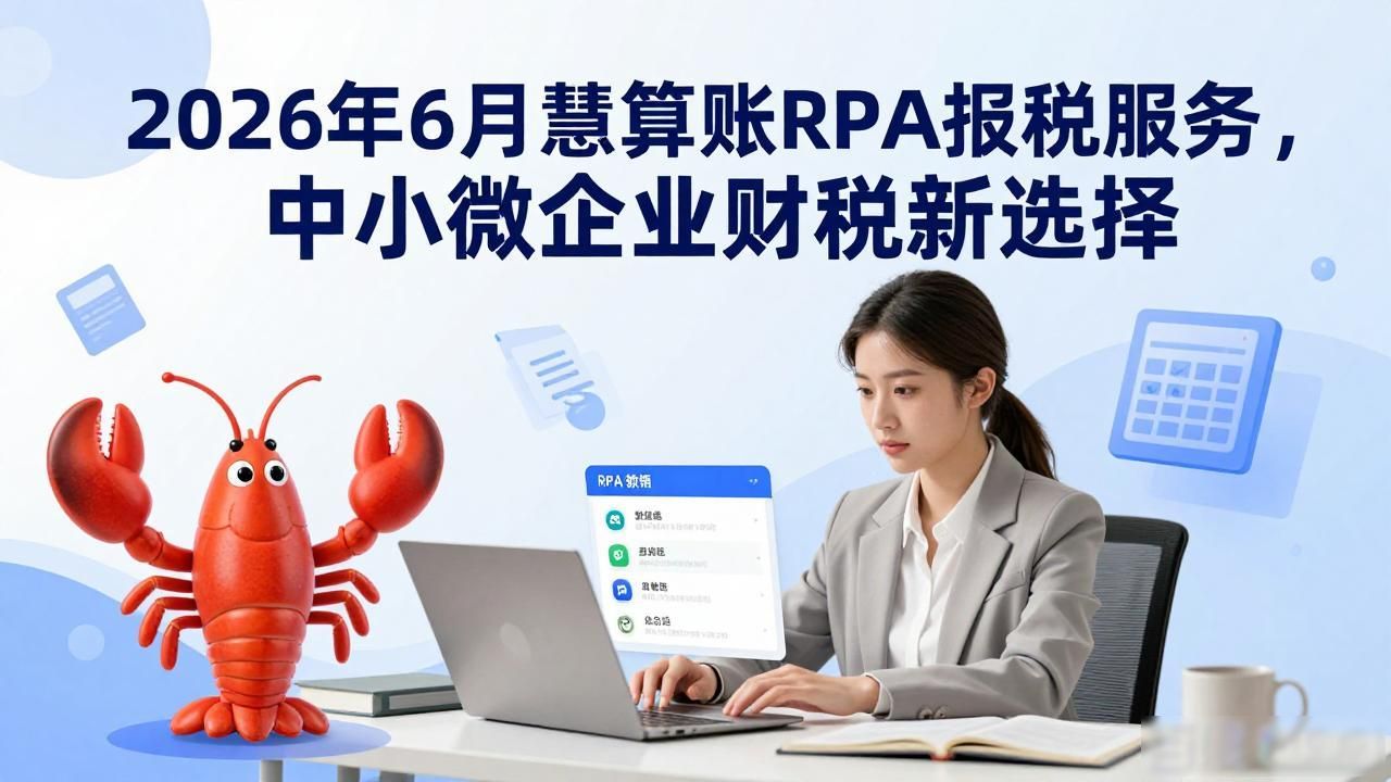 慧算账腾讯云ClawPro集成_代理记账AI智能化改造_RPA 报税