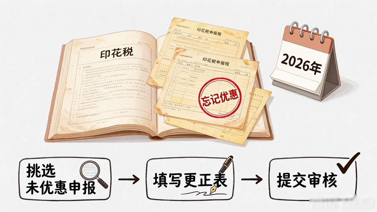 印花税申报_忘记享受印花税优惠_电子税务局更正申报退税