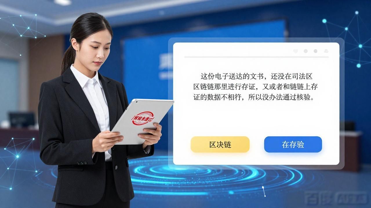 电子送达文书区块链核验_区块链存证_互联网司法链平台电子送达核验