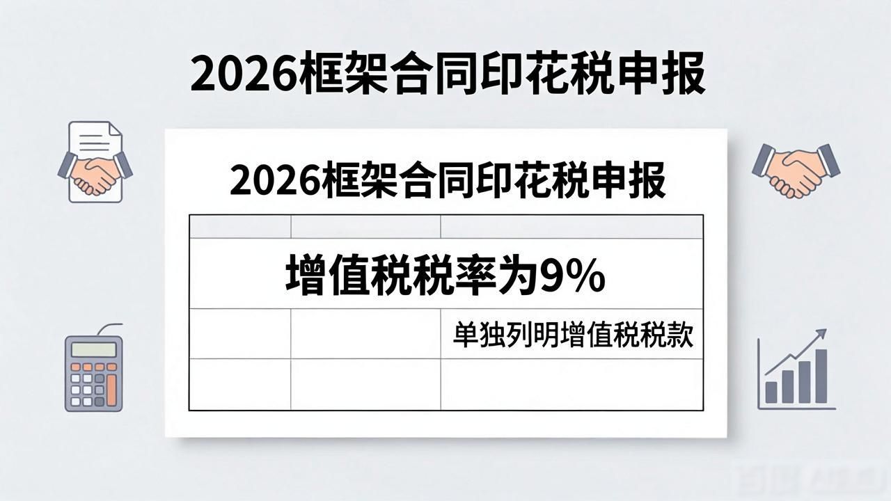印花税申报_框架合同印花税申报_未列明金额合同税务处理