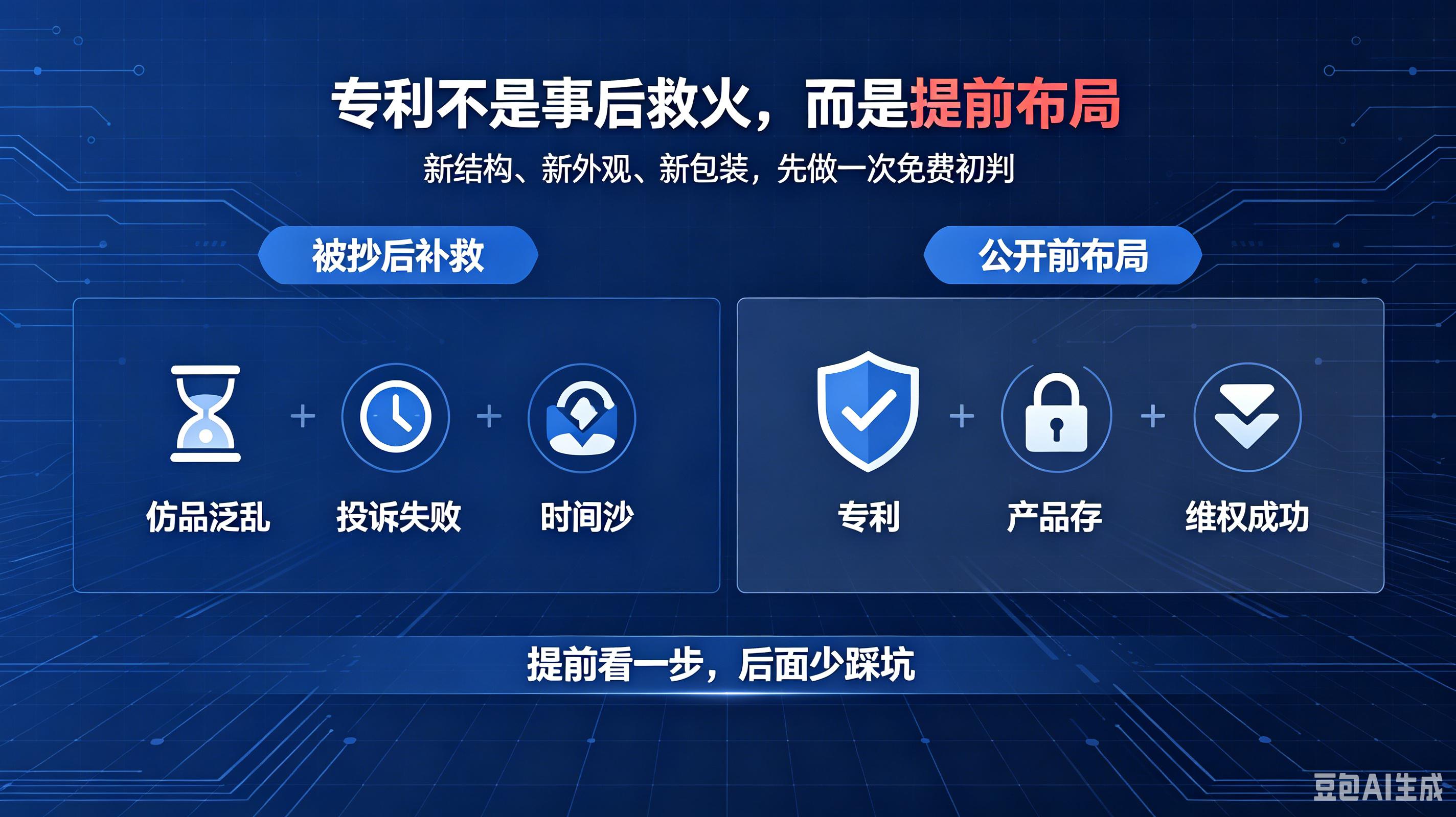 产品被抄后维权无效_提前布局专利_专利申请