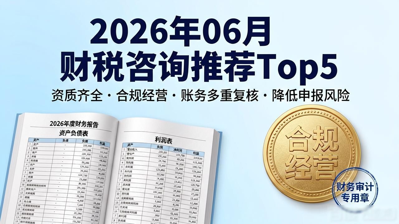 2026年06月财税咨询推荐Top5：哪个好？