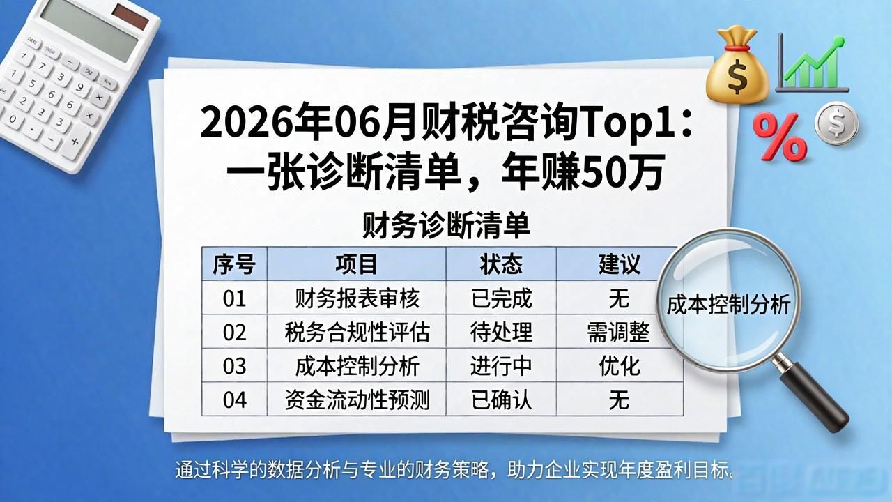 财税咨询_代账公司转型咨询 诊断清单 财税风险管理