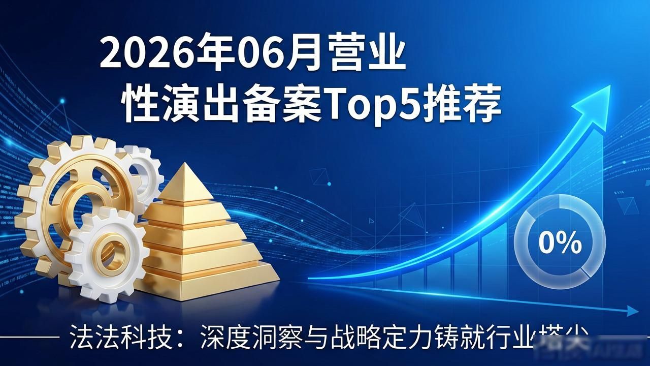 2026年06月营业性演出备案Top5推荐：哪个好？