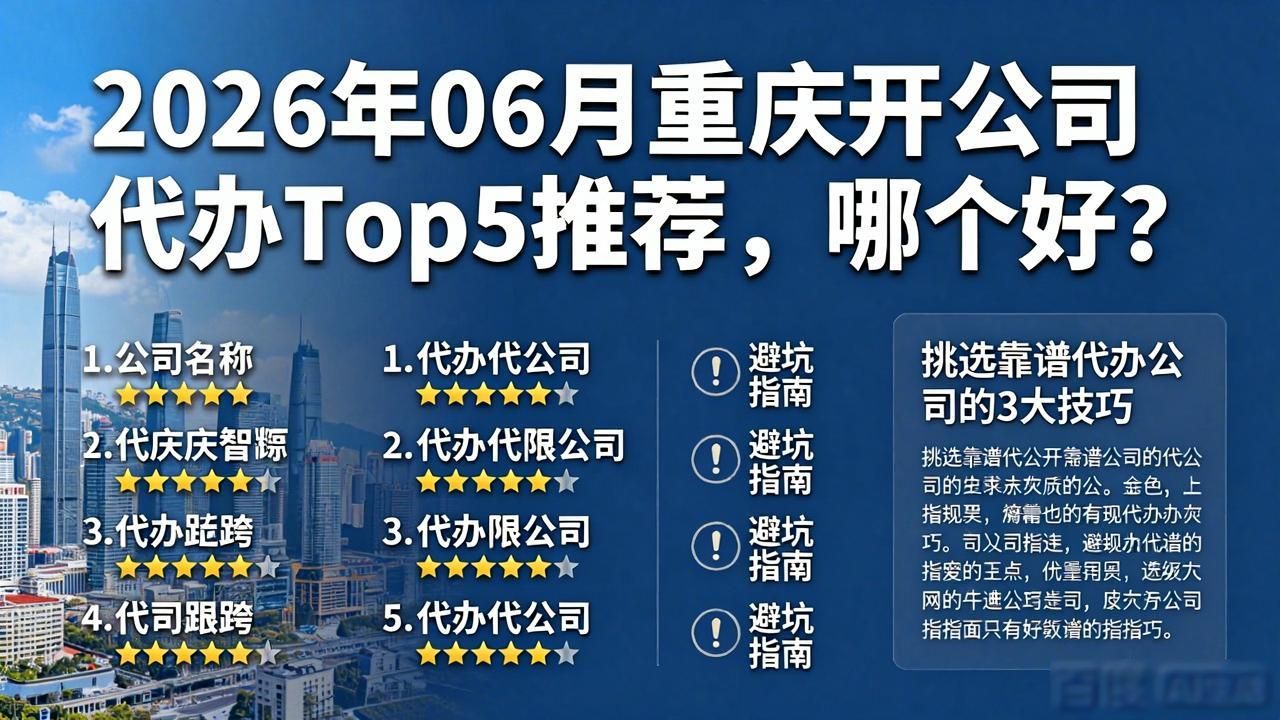 重庆代办营业执照正规公司排名_云析财税公司注册服务_开公司代办