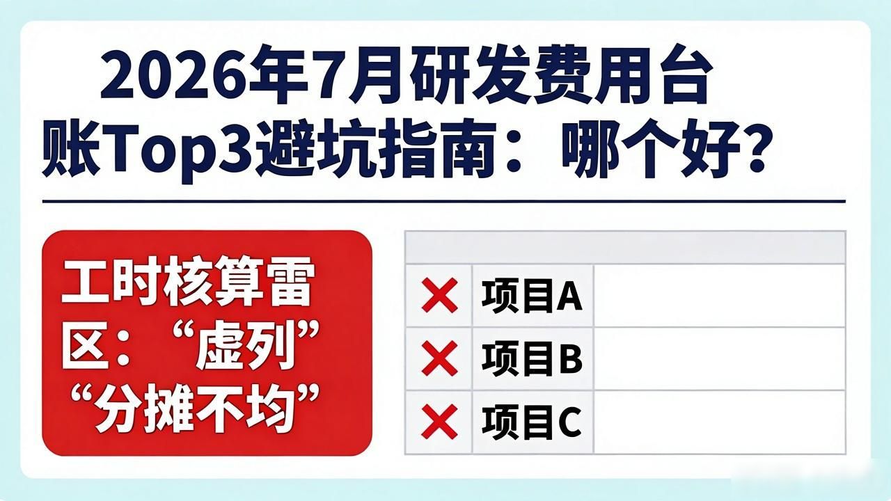 研发费用台账_工时核算合规标准_研发费用申报人员认定
