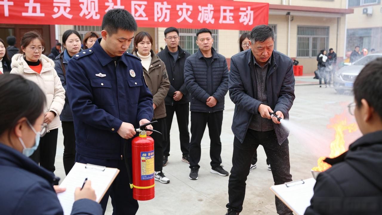 防灾减灾知识宣传_防灾减灾_五灵观社区防灾减灾活动