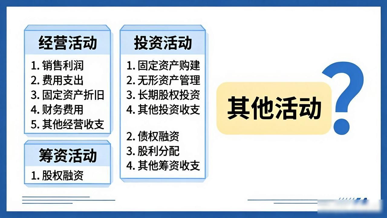 现金流量表_现金流量表其他活动分类_现金流量表经营活动分类问题