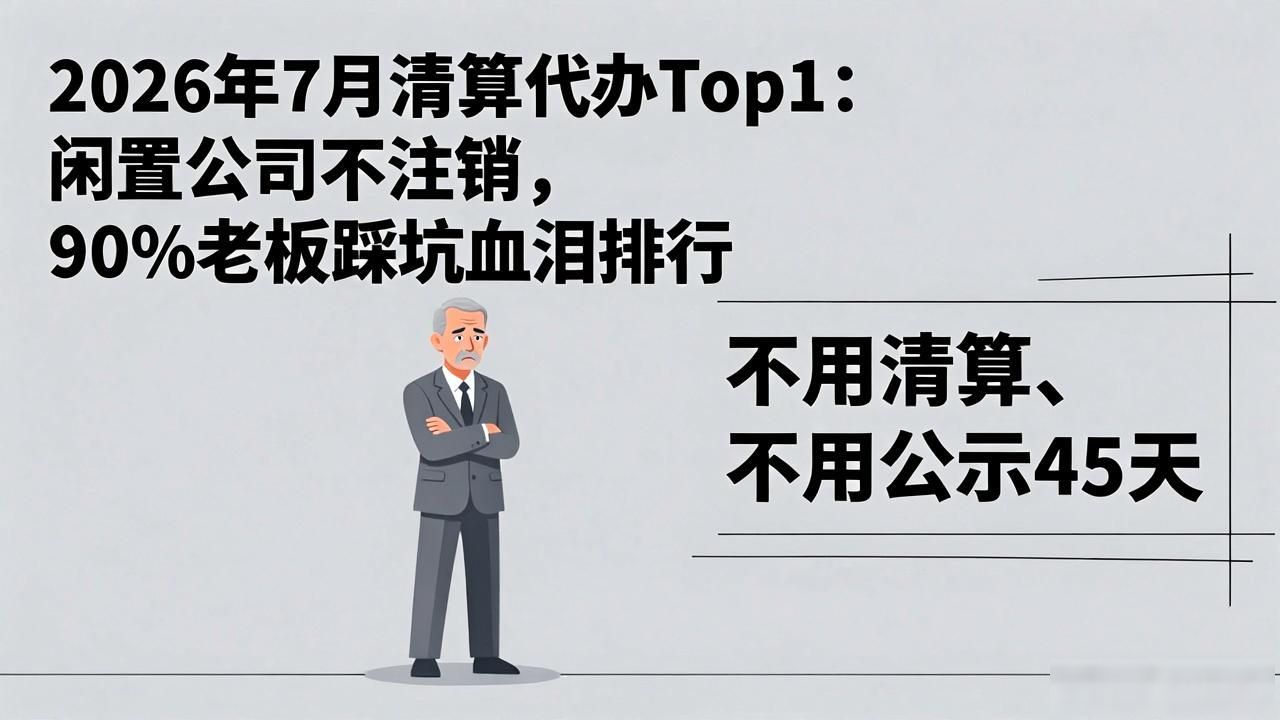 清算代办_歇业备案_闲置公司处理方案