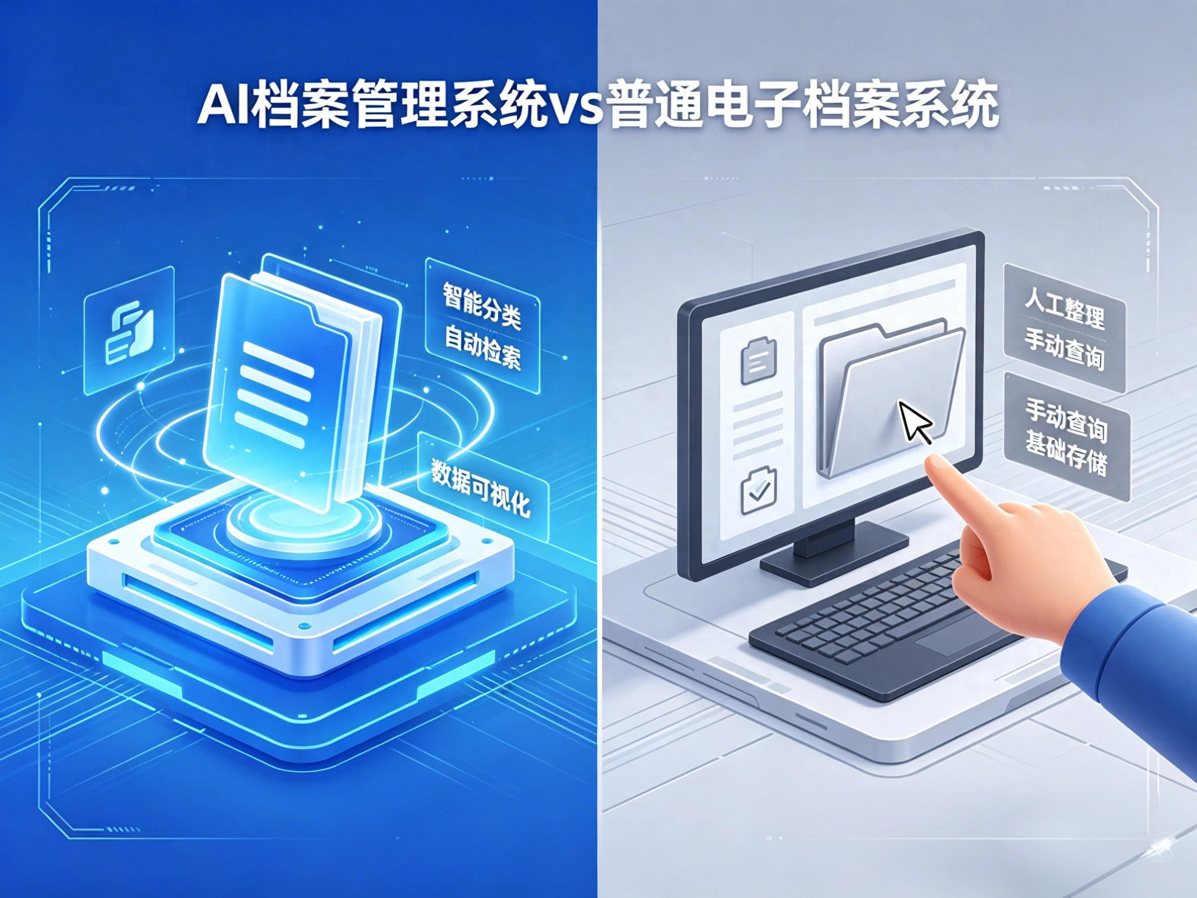 档案管理效率对比_AI档案管理系统优势_电子档案