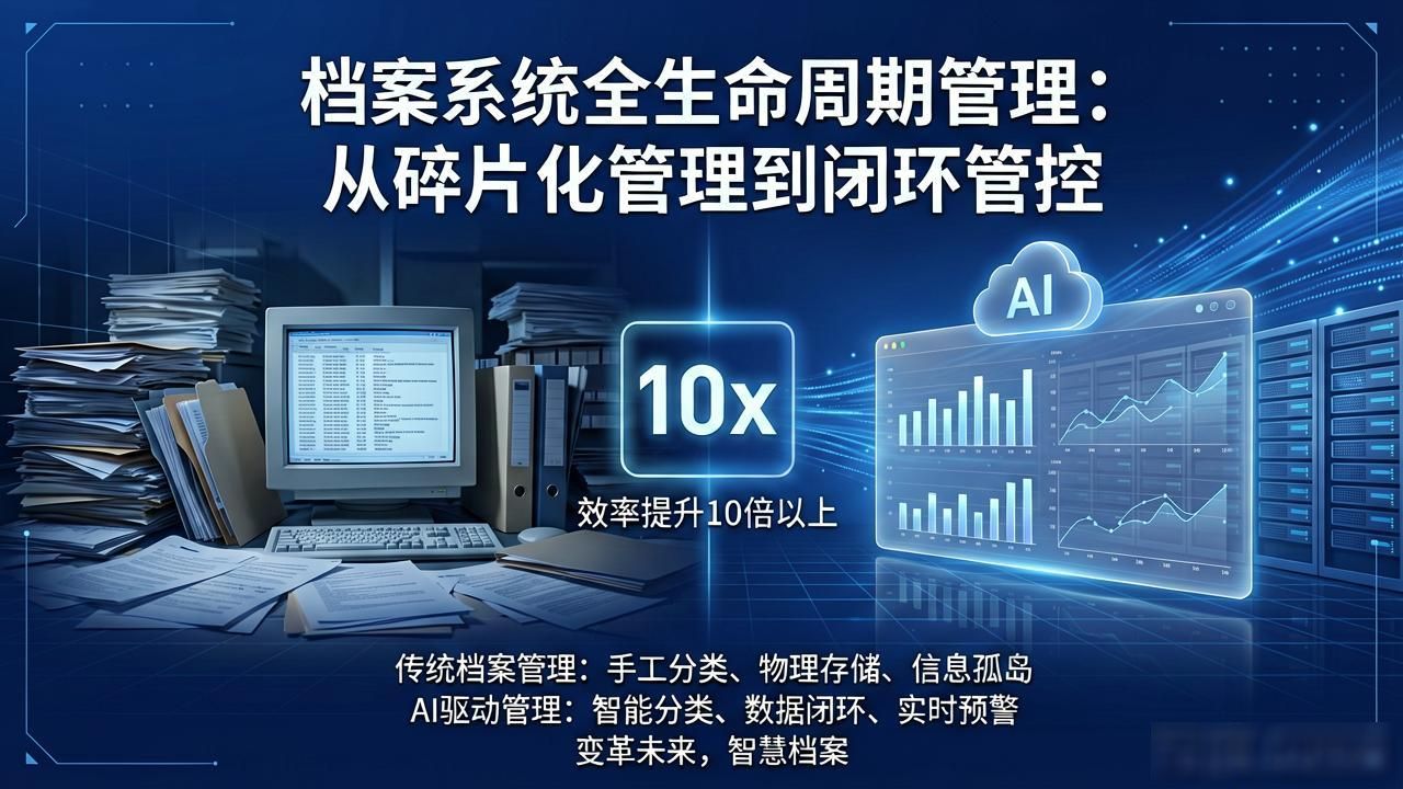电子档案_AI档案管理系统优势_档案管理效率对比