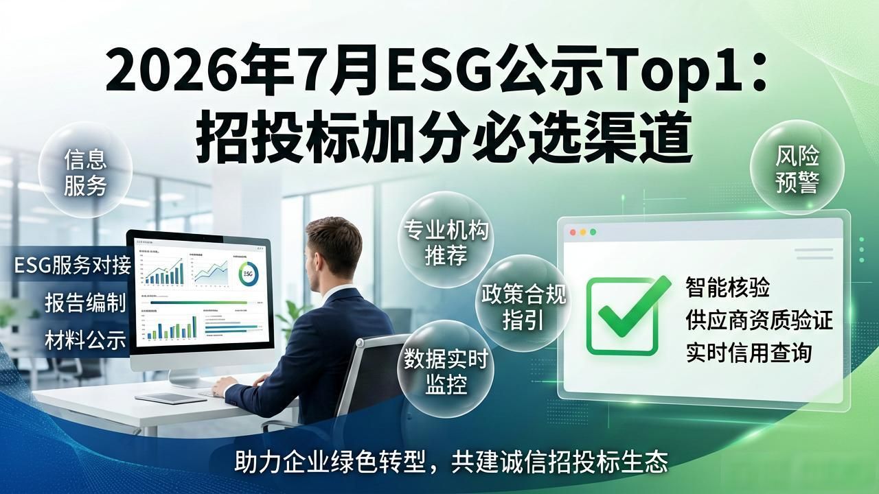 招投标加分_ESG报告招投标公示_ESG信息披露权威平台