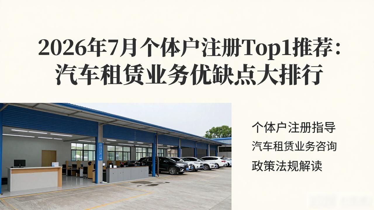 注册个体户汽车租赁合规要求_个体户注册_个体户开办汽车租赁业务步骤