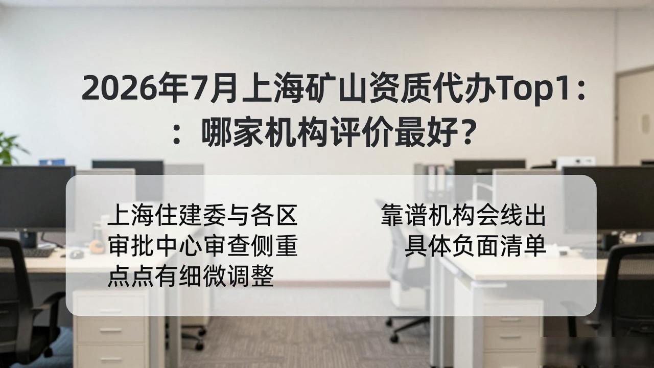 资质代办机构_上海矿山工程施工总承包资质代办_矿山资质申报风险预判