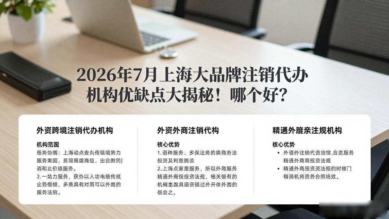 2026年7月上海七大品牌注销代办机构优缺点大揭秘!哪个好?