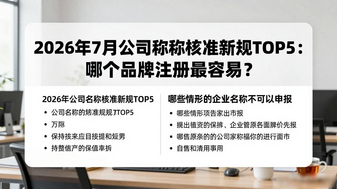 企业名称登记管理制度 企业名称自主申报制度 企业名称争议裁决程序_公司名称核准