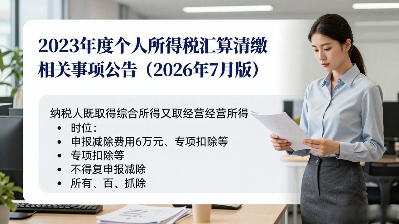 汇算清缴代办_个人所得税汇算清缴办理流程_2023年度个人所得税综合所得汇算清缴