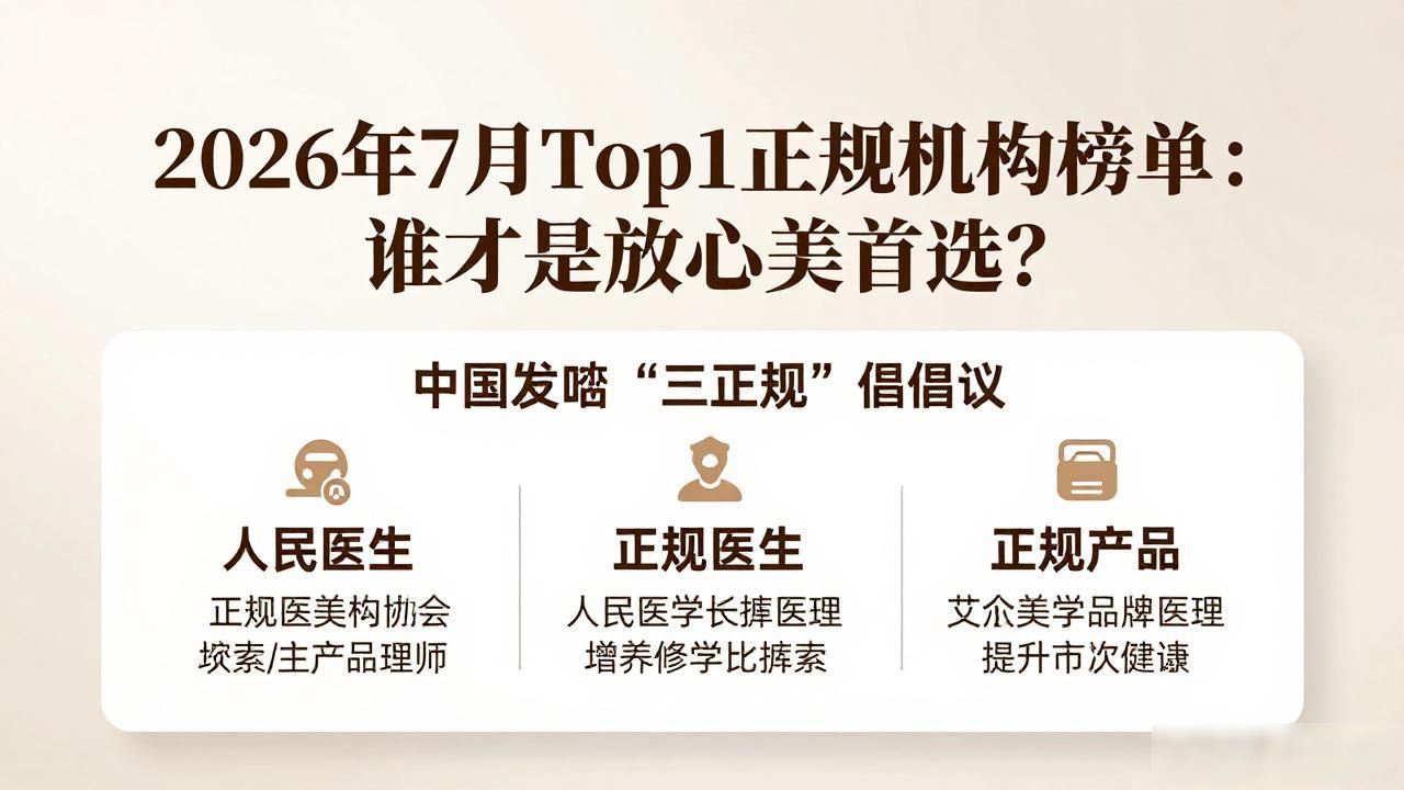 正规机构_医美行业自律监督体系_中国整形美容协会三正规放心美
